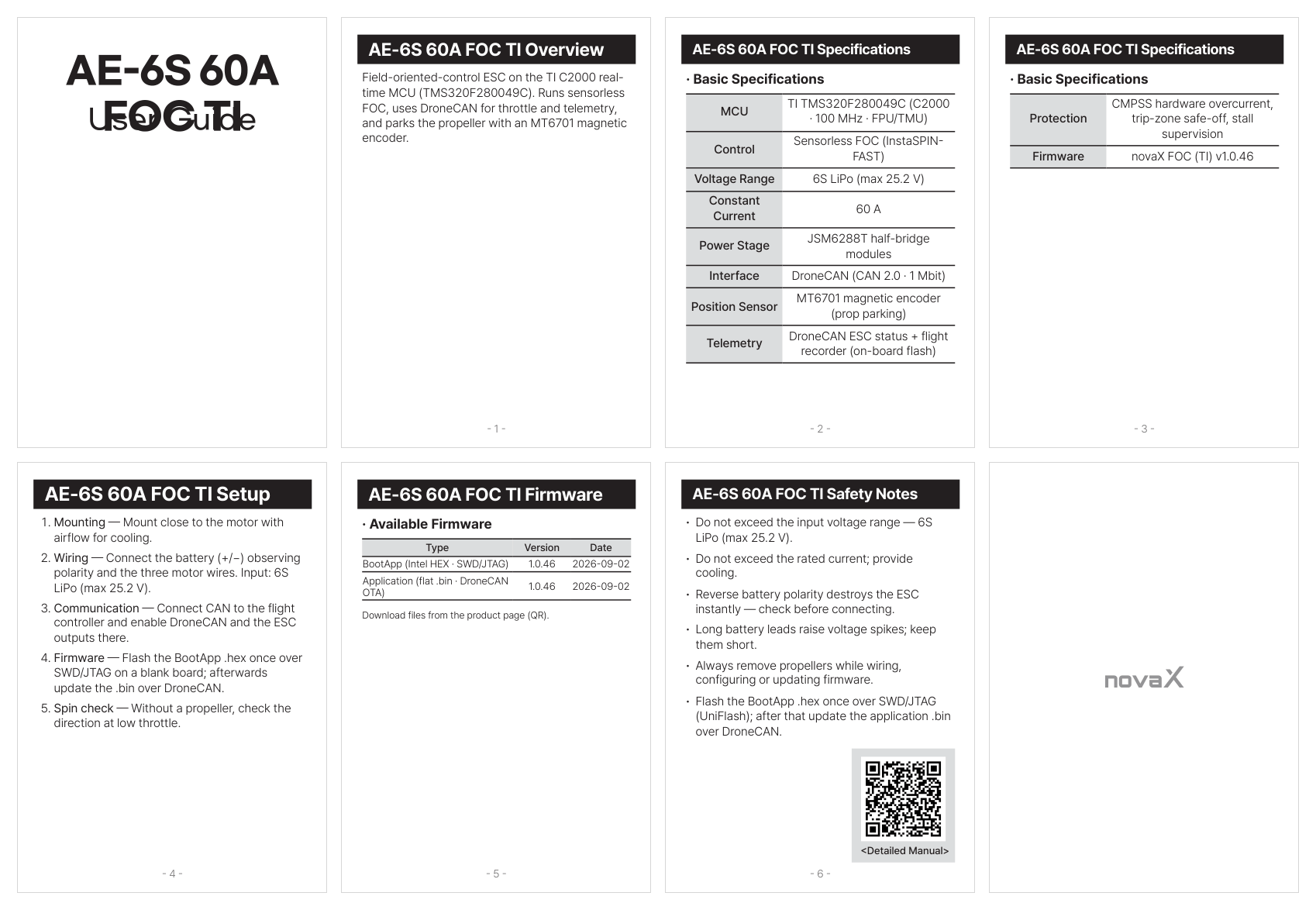 AE-6S 60A FOC TI user manual (English)