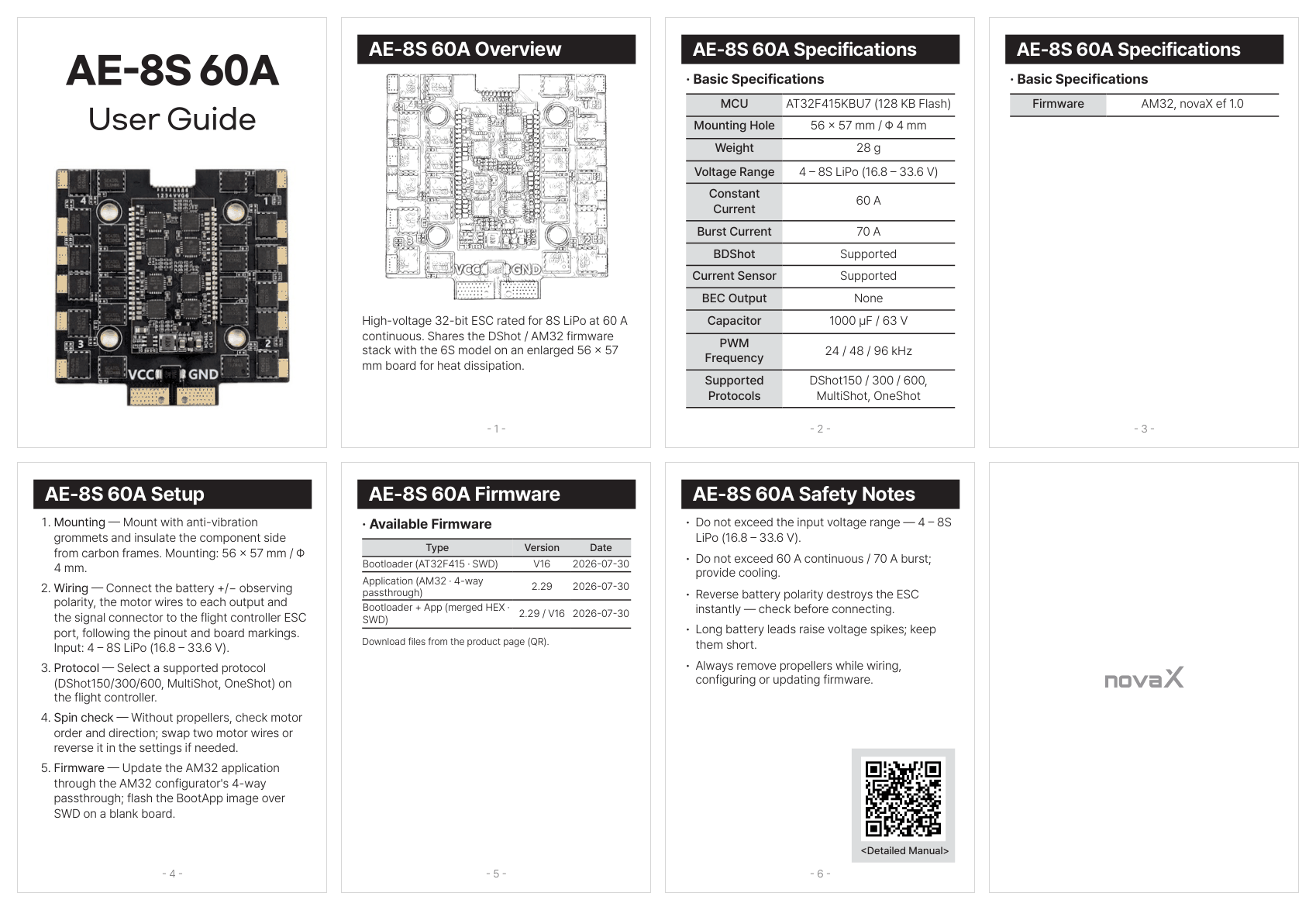 AE-8S 60A user manual (English)